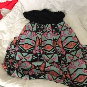 Maxi strapless dress